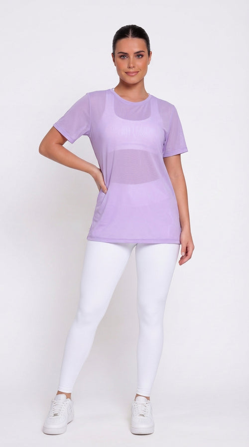 Blusão Tule Lavanda