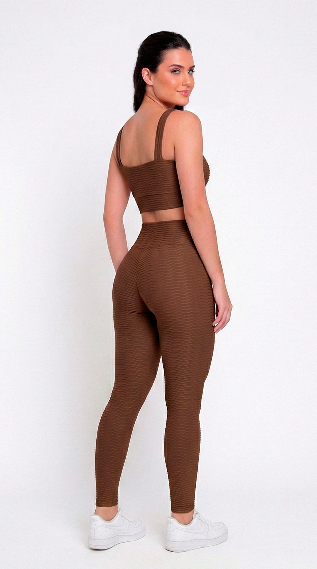 Conjunto Ondinha com Empina- Marrom