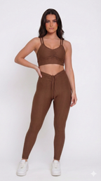 Conjunto Ondinha com Empina- Marrom