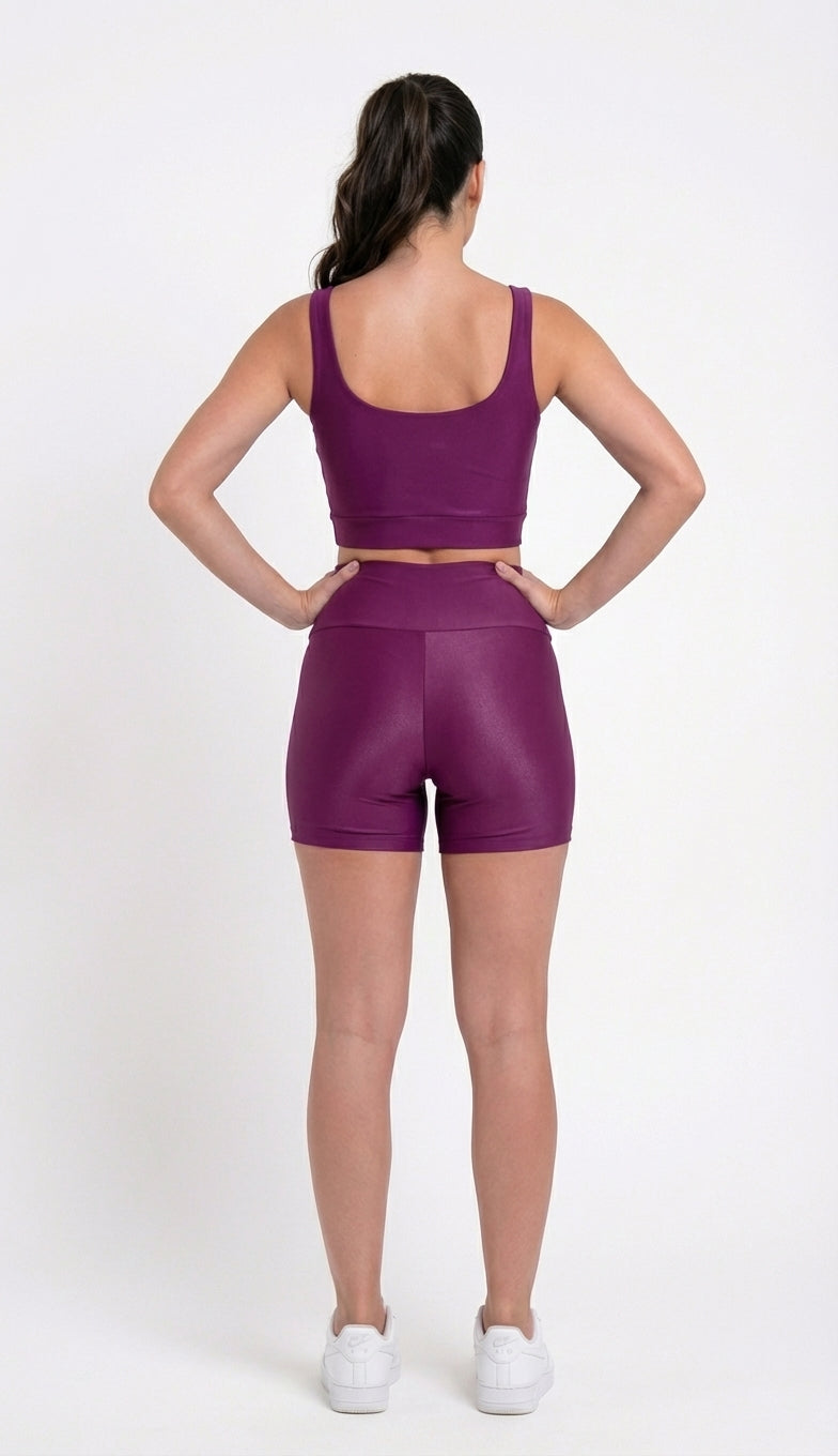 Conjunto Short + Top - Roxo