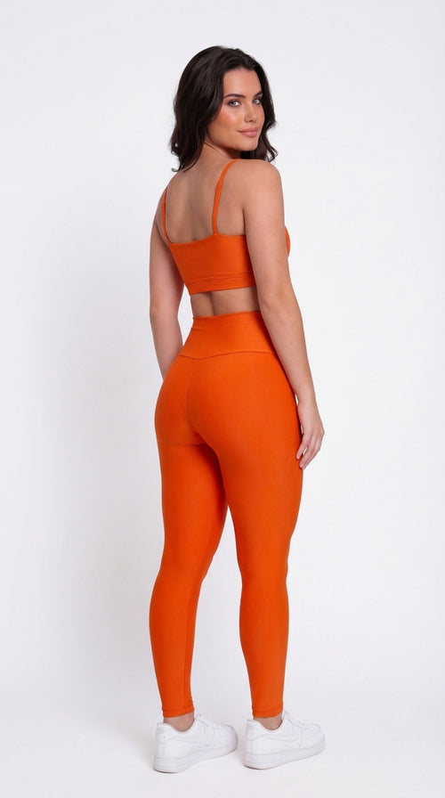 Legging + Top - Cor de Laranja