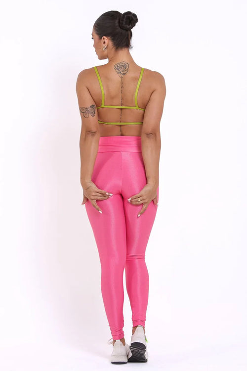 Conjunto Canelado de Compressão ALICE Rosa Pink