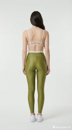 Conjunto Canelado de compressão Verde