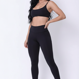 Conjunto Legging Top Faixa Preto