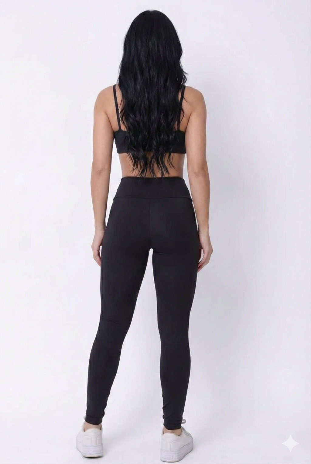 Conjunto Legging Top Faixa Preto