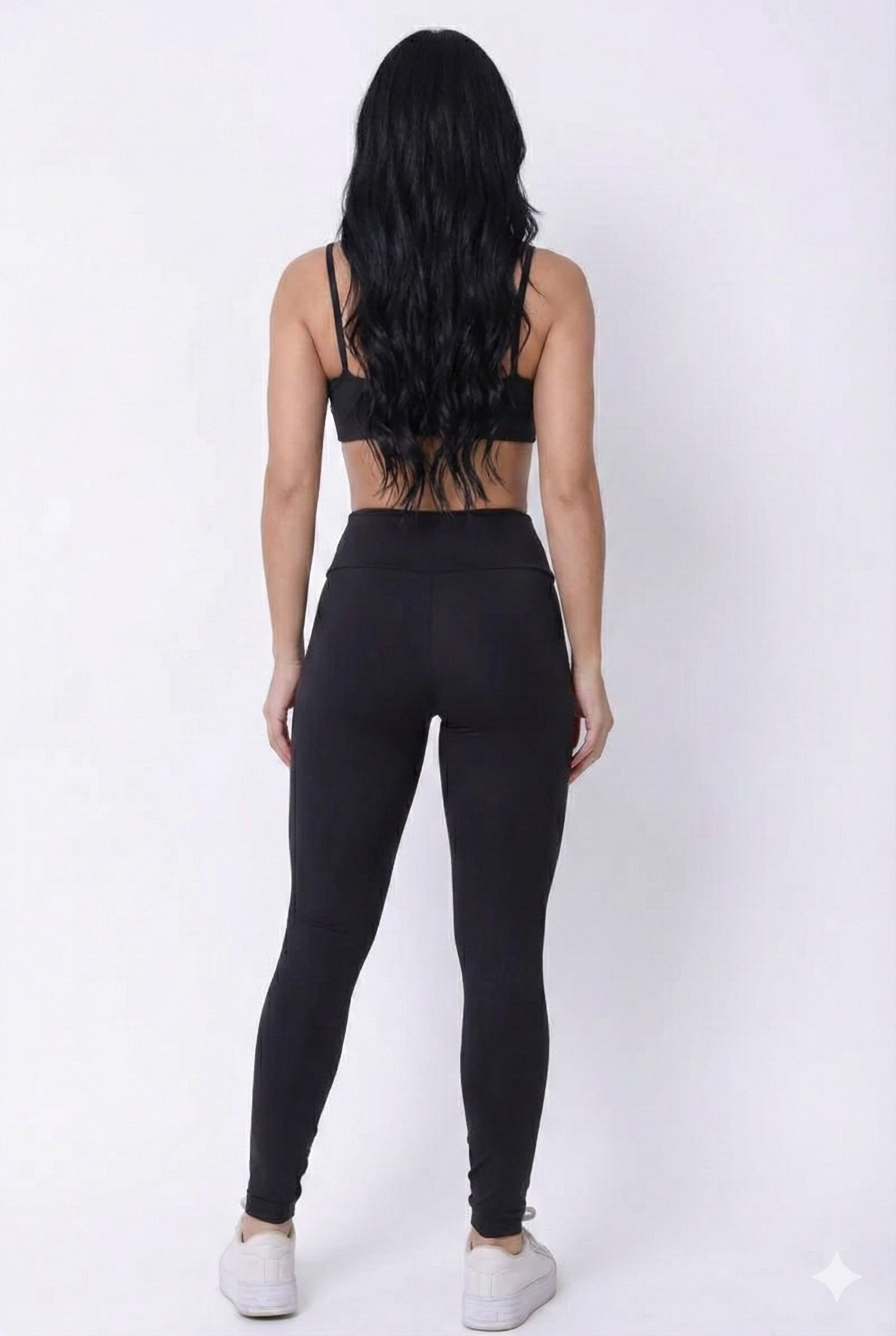 Conjunto Legging Top Faixa Preto