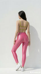 Conjunto Canelado de Compressão ALICE Rosa Pink