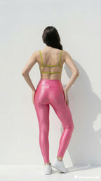 Conjunto Canelado de Compressão ALICE Rosa Pink